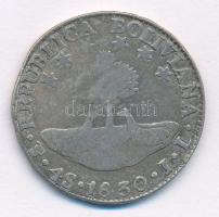 Bolívia 1830JL 4S Ag (13,18g) T:3 Bolivia 
1830JL 4 Soles Ag (13,18g) C:F Krause KM#96a.1