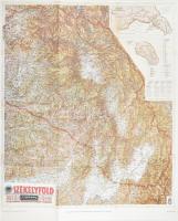 1941 Székelyföld térképe, 1:200 000, REPRINT!, 82×66 cm