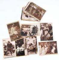 Régi fényképekről készített felvételek, 34 db modern előhívású fotó Kanyó Béla (1939-2020) hagyatékából, jelzés nélkül, 18x13 cm körül