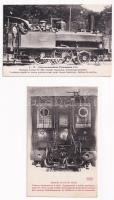 Francia vasút, gőzmozdonyok, vonatok - 51 db régi használatlan képeslap / French Railways, locomotives, trains - 51 pre-1945 unused postcards