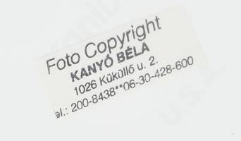 Esküvői képek (Kováts Adél), 23 db színes fotó, Kanyó Béla (1939-2020) fotóriporter jelzett felvétel...