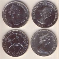 Nagy-Britannia 1965-1981. 1C "Churchill" + 25p (3klf) "Koronázási évforduló, Ezüstjubileum, Charles és Diana" T:2 Összesen 4klf db!