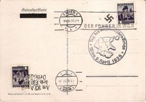 1938 Und Ihr habt doch gesiegt! Gedenkpostkarte 9. November 1938 / WWII NSDAP German Nazi Party prop...