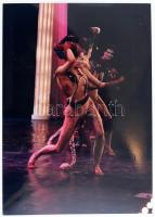 Macskák musical, 13 db színes fotó, Kanyó Béla (1939-2020) fotóriporter jelzett felvételei, 17,5x12,...