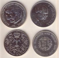 Nagy-Britannia 1965-1981. 1C "Churchill" + 25p (3klf) "Koronázási évforduló, Ezüstjub...