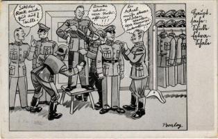 Német katonai humor / WWII German military humour, Bestell-Nr. D. 8702. s: Barlog (EB)