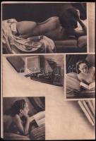 1936 Séduction francia nyelvű erotikus magazin 1 száma, 1936 okt. 24., fekete-fehér képanyaggal gazd...