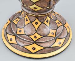 Borszéky Frigyes (1880-1955): Art Deco váza. 1915-20 körül. Hkorának megfelelő állapotban, m: 37 cm,...