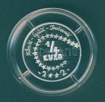 Franciaország 2002. 1/4€ Ag "Gyermekek" T:PP Csak 10.000db! Eredeti díszdobozban...