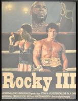 Rocky III poszter, 40x30 cm, üvegezett keretben