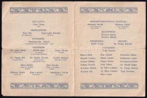 1925 Husiparosok Országos Szövetségének Kisujjszállási Csoportjának meghívója táncestélyre, rajta Ge...