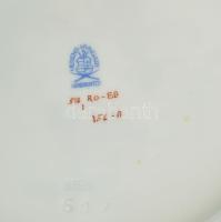 Herendi Rothschild mintás porcelán tál, kézzel festett, jelzett, hibátlan, d: 19 cm