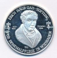 Németország DN Christian Zeis kétoldalas, jelzett Ag emlékérem kapszulában (14,90g/1.000/34mm) T:PP Germany ND Christian Zeis two-sided, hallmarked Ag medallion in capsule (14,90g/1.000/34mm) C:PP
