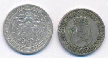 Bulgária 1882. 1L Ag + 1888. 20s Cu-Ni T:2-,3
Bulgaria 1882. 1 Lev Ag + 1888. 20 Stotinki Cu-Ni C:V...