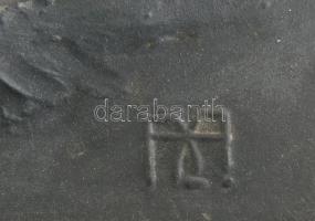 AA jelzéssel: Kossuth Lajos mellképe, öntöttvas, 39×27 cm