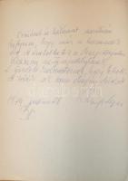 A Margitszigeti Szabadtéri Szinpad emlékkkönyvének lapjai operaénekesek és zeneszerzők aláírásával: ...