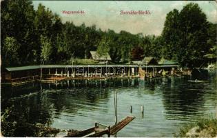 1908 Szováta-fürdő, Baile Sovata; Magyarosi tó. Divald Károly műintézete 26-1908. / lake, bath (fa)