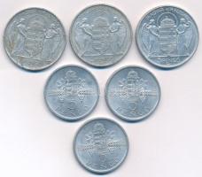 1943. 5P Al "Horthy Miklós születésének 75. évfordulója" (3db) + 1945. 5P Al "Parlame...