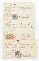 1850,1853 2 db levél és egy boríték Róka József (1790-1858) csanádi püspök levele Kufsteinből szeged...