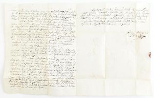 1850,1853 2 db levél és egy boríték Róka József (1790-1858) csanádi püspök levele Kufsteinből szeged...