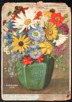 1928-1929 3 db A. C. Van der Schoot Gmbh. Holland virág katalógusok, sérültek, foltosak, rossz állap...