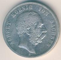 Német Birodalom/Császárság/Szászország 1875E 5M Ag Albert T:3 ph.