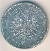 Német Birodalom/Császárság/Szászország 1875E 5M Ag Albert T:3 ph