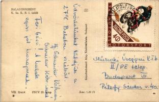 1963 Balatonberény, K.Sz.K.B.I. üdülő. Képzőművészeti Alap (lyukak / pinholes) + "1962 Autó- és...