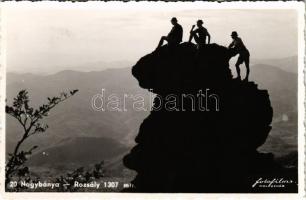 Nagybánya, Baia Mare; Rozsály, turisták / Varful Ignis / mountain peak, tourists (EK)