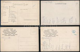 cca 1910 Magyar Imre budapesti fényképész 14 darab képeslap méretű fotója az első Budapesti Honvéd h...