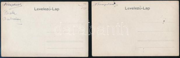 cca 1910 Magyar Imre budapesti fényképész 14 darab képeslap méretű fotója az első Budapesti Honvéd h...