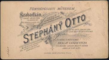 1895 Cs. és kir. huszár főhadnagy teljes díszben. Szabadka. 11x17 cm