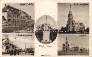 Topolya with military monument