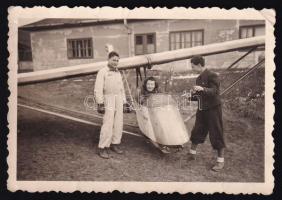1939 Budaörs vitorlázó reptér 6x9 cm