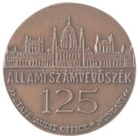 1995. "Az Állami Számvevőszék 125. évfordulójára" egyoldalas, bronz emlékérem eredeti tokban (83mm) T:1