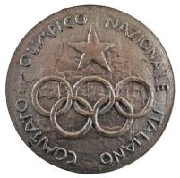 Olaszország 1960. Olasz Nemzeti Olimpiai Bizottság Érem kétoldalas fém részvételi érem (38mm) T:1- Italy 1960. Italian National Olympic Committee Medallion two-sided metal commemorative medallion (38mm) C:AU