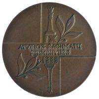Litvánia 1989. Nyílt Sakk egyoldalas fém emlékérem (60mm) T:1- Lithuania 1989. Open Chess one-sided metal commemorative medallion (60mm) C:AU