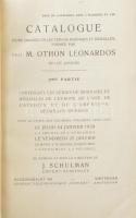 J. Schulmann két darab árverési katalógusa egybekötve: 1929. évi januári (M. Othon Leonardos gyűjtem...