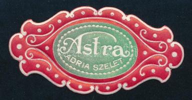 Astra Adria szelet csokoládé címke, 1920-30 körül, 3x5 cm