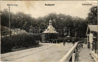 Budapest II. Hűvösvölgy, 39-es villamos a végállomásban (EK)