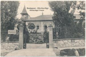 1924 Budapest II. Hűvösvölgyi Penzió. Vasúti levelezőlapárusítás 4278. (EB)