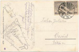 1924 Budapest II. Hűvösvölgyi Penzió. Vasúti levelezőlapárusítás 4278. (EB)