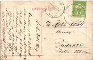 1916 Solymár, Pályaudvar, Vasútállomás. W. L. Bp. 7545. Kiadja Kégl Sebestyén (fa)