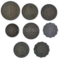 Pakisztán 1951-1979. 10p-1R (8xklf) T:2,2- Pakistan 1951-1979. 10 Paisa - 1 Rupee (8xdiff) C:XF,VF