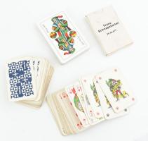 4 pakli kártya, közte kettő Malév franciakártya pakli