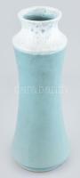 Olvashatatlan jelzéssel: Design váza, kis mázhibákkal, m: 32 cm