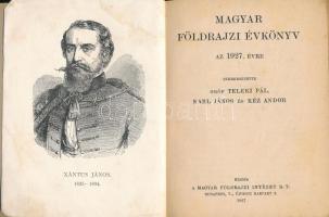 Magyar földrajzi évkönyv az 1927. évre. Szerk.: gróf Teleki Pál, Karl János és Kéz Andor. Bp., 1927,...