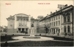 Sopron, Petőfi tér, színház, Színház kávéház