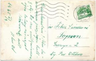 1965 Győr, Petőfi híd régen és most. photo - kis méretű régi fotó felvétel ráragasztva (EK)