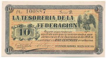 Mexikó / Forradalom / Guaymas 1914. 10c T:I- Mexico / Revolution / Guaymas 1914. 10 Centavos C:AU Krause S1058